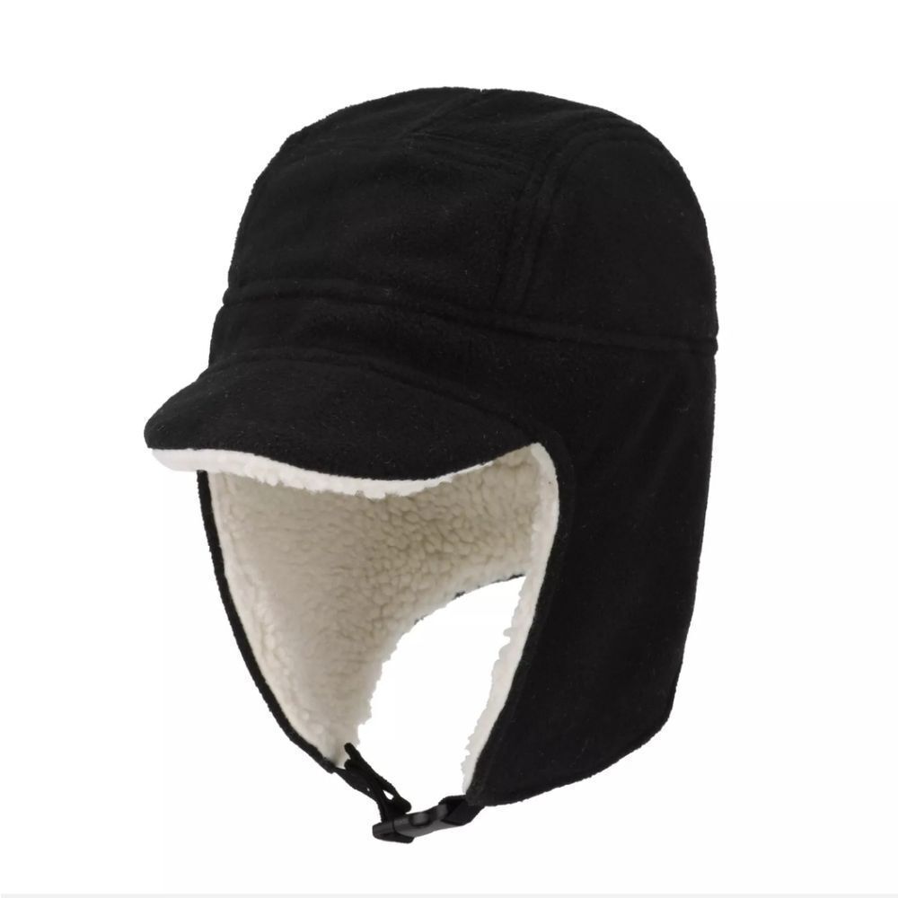 Cold Winter Trapper Hunting Hat with Visor Windproof Warm Russian Earflap Caps